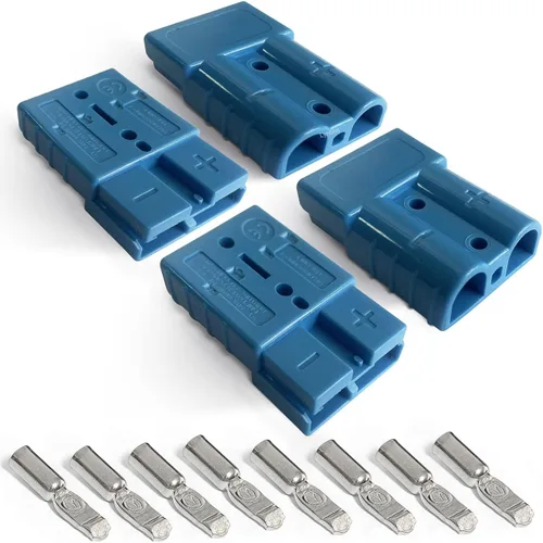Miniatura 10 de Cubiertas de Conector Rápido de Batería Cubierta de Goma Antipolvo para Desconexión Rápida de Batería de 175 Amperios (2pcs, Negro)