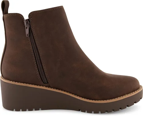 Miniatura 4 de CUSHIONAIRE Botas de cuña Ilena para mujer + espuma viscoelástica, anchos disponibles, Negro