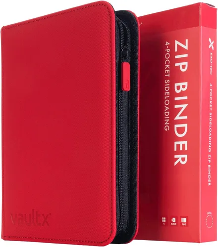 Miniatura 9 de Vault X Carpeta de 4 bolsillos con cremallera para tarjetas, 160 tarjetas, material de álbum Exo-Tec premium, 20 páginas de carga lateral, carpeta