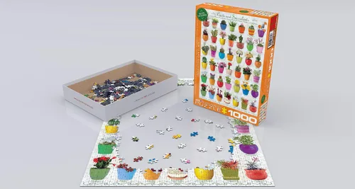 Miniatura 3 de EuroGraphics Rompecabezas de cactus y suculentas (1000 piezas)
