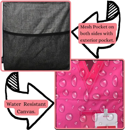 Miniatura 310 de NGIL Bolsa de comestibles reutilizable extra grande plegable de gran tamaño para comestibles, almacenamiento, picnic, playa, Bronco-negro occidental