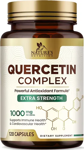 Quercetin Dihydrate 1000mg per Serving - Premium Plant-Based Bioflavonoids - Extra Strength Antioxidant Immune & Respiratory Health Support - High