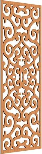 Miniatura 179 de Eveline - Paneles decorativos de pared de madera con calado, 13 3/8 pulgadas de ancho x 34 3/8 pulgadas de alto x 3/8 de alto, roble rojo rojo