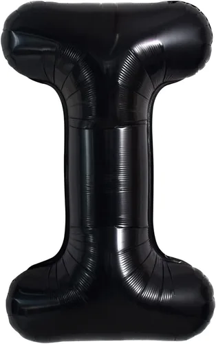 Miniatura 49 de TONIFUL Globos grandes de helio de letras B negras grandes de 40 pulgadas, globos de aluminio Mylar para decoración de suministros de fiesta