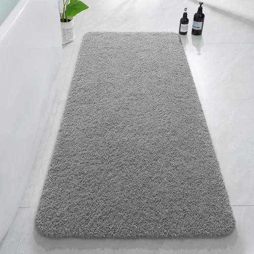 Miniatura 16 de AROGAN Tapete Largo de Baño de Lujo, 24 x 17 Pulgadas, Grueso, Suave y Absorbente, Antideslizante, Respaldo de Goma, Alfombras de Secado Rápido