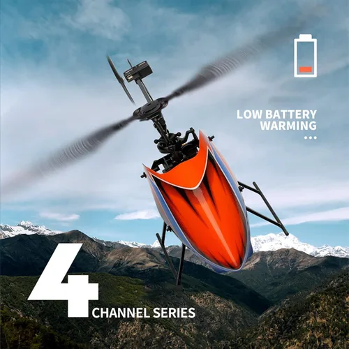 Miniatura 5 de GoolRC Helicóptero RC, helicóptero de control remoto WLtoys XK K127, avión RC de 4 canales con giroscopio de 6 ejes, retención de altitud, despegue