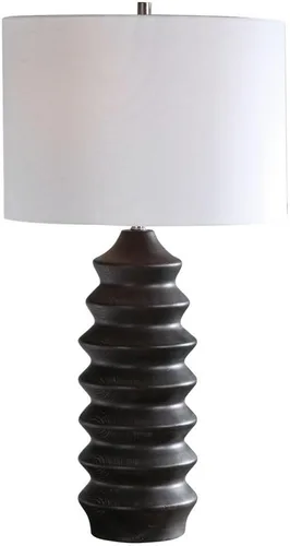 Miniatura 6 de Uttermost Mendocino - Lámpara de mesa moderna con 1 luz, 16 pulgadas de ancho por 16 pulgadas de profundidad