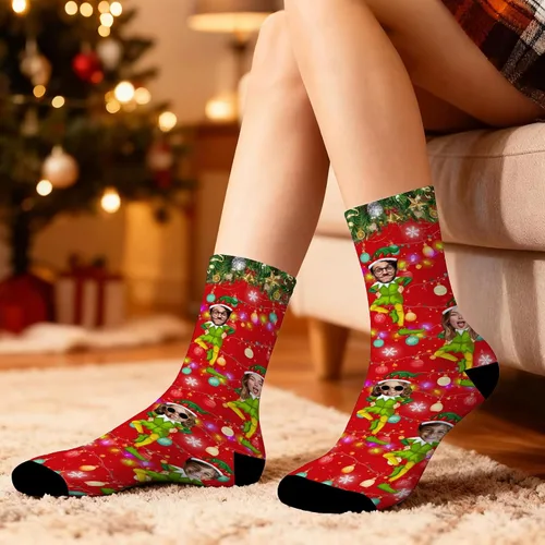 Miniatura 137 de Artsadd Calcetines personalizados para mujeres y hombres, amantes de los perros y gatos, regalos divertidos unisex personalizados