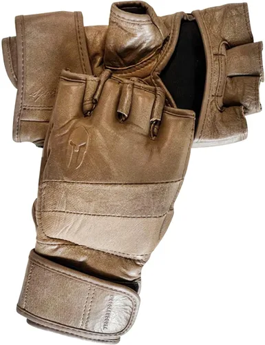 Miniatura 3 de Guantes MMA Grappling Sparring Maya Hide Guantes de boxeo de cuero Muay Thai Artes Marciales Entrenamiento Medio Dedo Guantes de Kickboxing