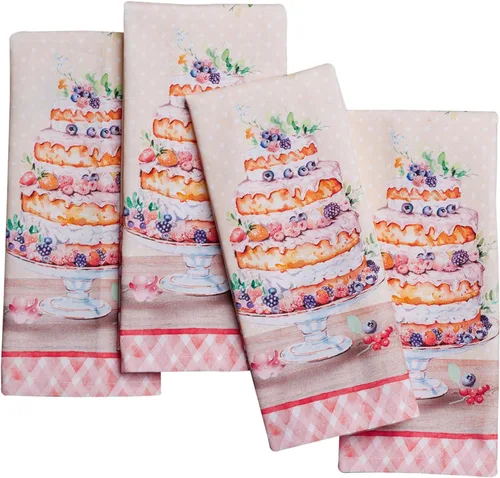 Miniatura 10 de Maison d' Hermine Happy Florals - Juego de 4 servilletas 100% algodón suave y cómodo perfectas para cenas familiares, bodas, fiestas de cóctel, 063