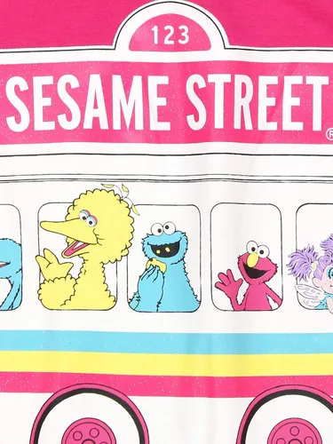 Miniatura 5 de Sesame Street Elmo, Big Bird, Cookie Monster, Grover, Abby Cadabby - Camiseta de manga larga para niñas pequeñas y bebés, color rosa
