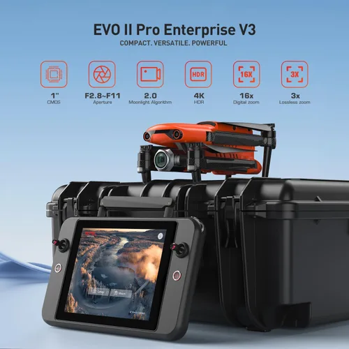 Miniatura 2 de Autel Robotics EVO II PRO Enterprise V3, 6K 1" CMOS, 20MP y 6K/30fps, brazos de fibra de carbono, vuelo de 42 minutos, transmisión de video de 15