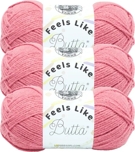 Miniatura 31 de Lion Brand Yarn - Hilo Feels Like Butta, hilo aterciopelado suave para tejer y hacer ganchillo, paquete de 1, Negro