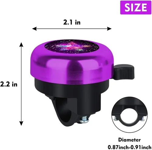 Miniatura 4 de Campana de bicicleta para niños, campana de bicicleta de aluminio para niños y niñas, regalos para niños pequeños, lindo sonido claro, accesorios
