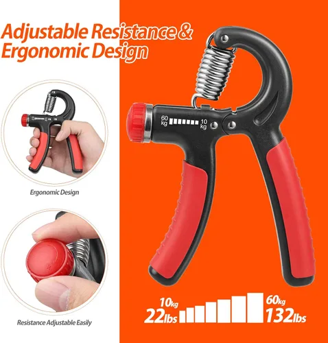 Miniatura 4 de NIYIKOW Entrenador de Fuerza de Agarre, Fortalecedor de Agarre de Mano, Fortalecedor de Agarre, Resistencia Ajustable, Fortalecedor de Antebrazo