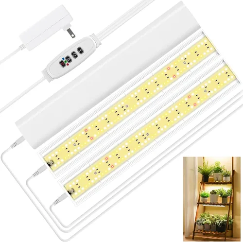 Miniatura 8 de FOXGARDEN Luz de cultivo para plantas de interior de espectro completo, tira de luz de bambú para cultivo en interiores, lámpara de cultivo de 288