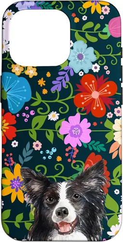 Miniatura 19 de Funda para iPhone 14 Border Collie Ditsy Flower Floral Pattern para mujer