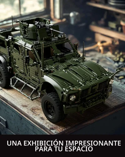 Miniatura 6 de Nifeliz M-ATV - Juego de construcción de automóviles militares para adultos, modelo de vehículo táctico blindado para construir, juego de autos