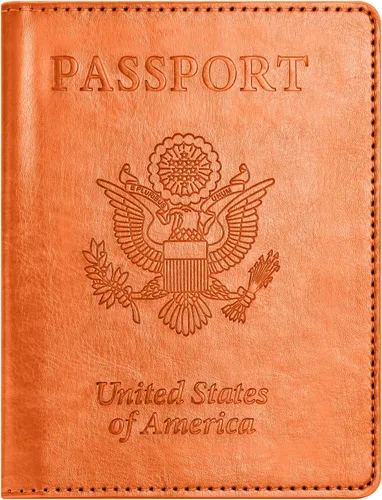 Miniatura 18 de Combo de tarjetero para pasaporte y vacuna, soporte para pasaporte con ranura para tarjeta de vacuna, cartera para pasaporte, funda para pasaporte