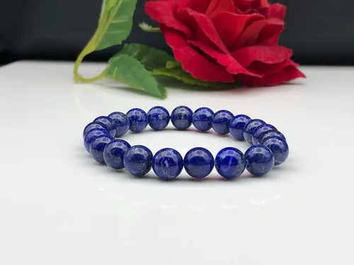 Miniatura 7 de Pulsera elástica con cuentas de amatista natural, Gema, Amatista