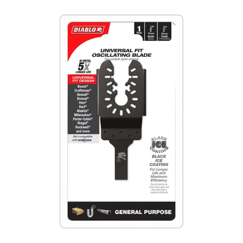 Miniatura 16 de Diablo Amped Steel Demon - Hoja oscilante de carburo de ajuste universal para metal, ancho de corte de 1-1/4 pulgadas, profundidad de corte de 1-1/2