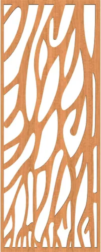 Miniatura 4 de 9 3/8"W x 24 3/8"H x 1/4"T Bristol Decorativos Paneles de Pared de Madera Calado, Cereza