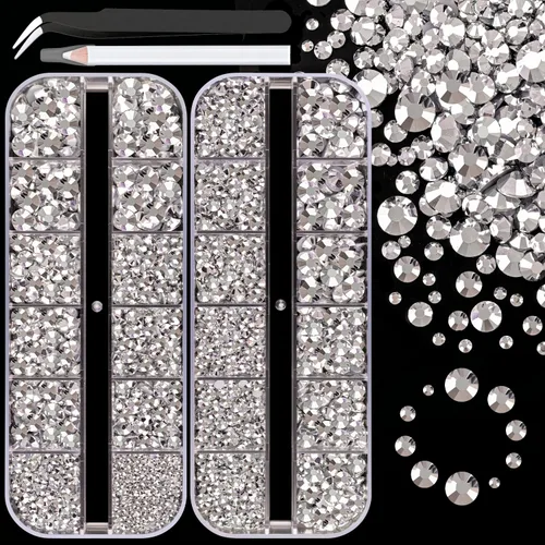 Miniatura 15 de 30000 diamantes de imitación de resina para deslumbrar con pegamento de joyería B7000, gemas de imitación doradas para manualidades, ropa, vasos
