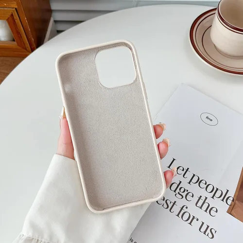 Miniatura 8 de Funda de silicona para iPhone 14 Pro Max para mujeres y niñas, con forro de microfibra suave antiarañazos, funda protectora para iPhone 14 Pro Max