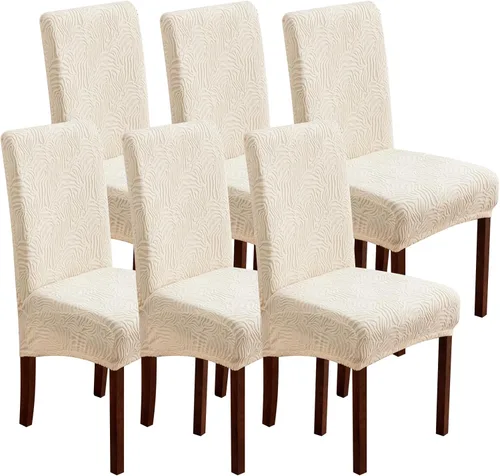 Miniatura 20 de Fundas para silla de comedor, Fundas para sillas de comedor elásticas Parsons, Protector para sillas de comedor y cocina, Extraíbles, Lavables