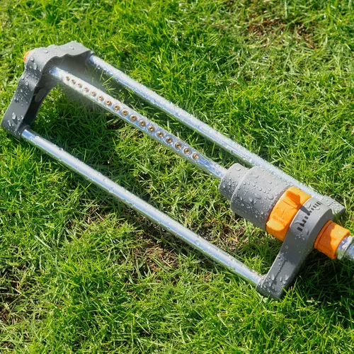 Miniatura 4 de Rociador oscilante duradero para patio y jardín, aspersor oscilante con rociador ajustable, riego de jardín y césped de gran área