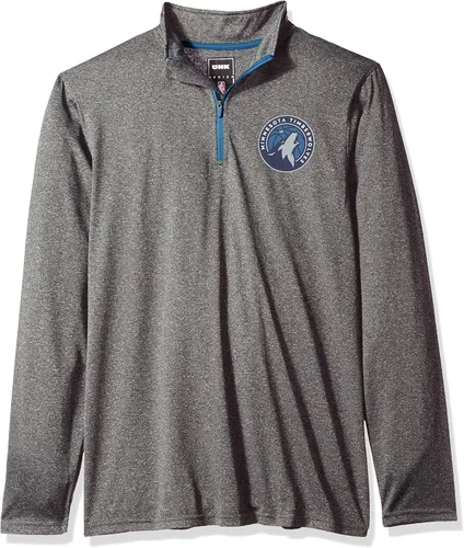Miniatura 22 de Ultra Game Camiseta oficial de la NBA de manga larga con cremallera corta para hombre Color del