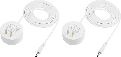 Paquete de 2 adaptadores de corriente Google de 6 pies, compatible con Mini, Hub, enrutador WiFi y cable de punto