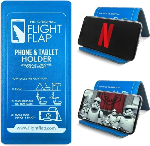 Miniatura 18 de Flight Flap Soporte flexible para tablet de avión, soporte flexible para teléfono celular y tableta, extra grande de 12 x 7 pulgadas, soporte