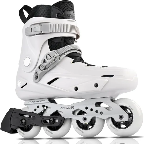TC - Patines en línea para adultos y adolescentes, cuchillas profesionales para hombres y mujeres, patines de fitness y recreación, gris, talla 4-13