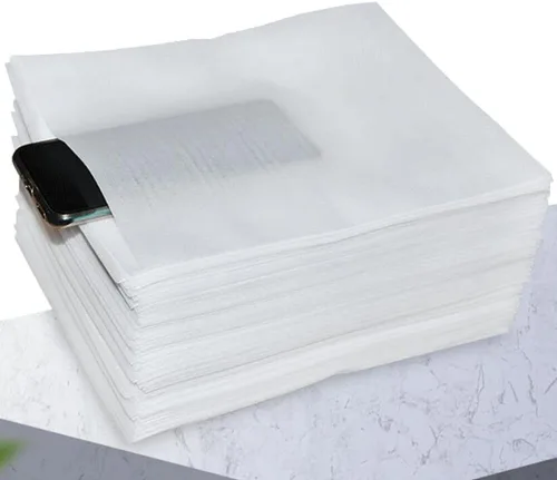 Miniatura 3 de 100 bolsas de espuma de cojín de 6 x 7.8 pulgadas, fundas protectoras para envíos en movimiento, suministros de amortiguación para embalaje