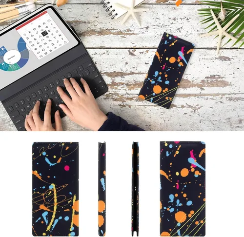 Miniatura 61 de HUA ANGEL Billetera para mujer, ultra delgada y delgada, con bloqueo RFID, tarjetero de crédito, doble embrague, carteras largas, regalo para A-ámbar