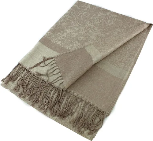 Miniatura 6 de PASKMLNA Estola de bufanda de pashmina jacquard de cachemira