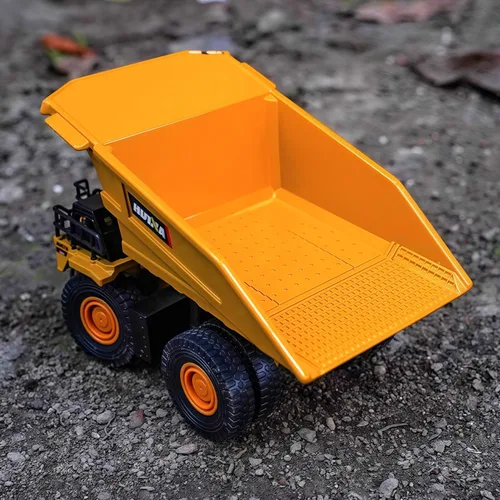 Miniatura 9 de Gemini&Genius Camión volquete de juguete para niños, juguete de vehículo de construcción de aleación a escala 1:60, descargable de sitios Camión