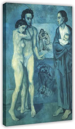 Miniatura 11 de La Vie. Life 1903 by Pablo Picasso Posters Prints Canvas Deco Paintings Vintage Wall Art For Offices Living Rooms And Bedrooms Hanging Frame 8" L X