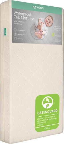Miniatura 10 de Newton Baby Colchón impermeable para cuna y cama para niños pequeños, ultra transpirable, probado para reducir el riesgo de asfixia, núcleo y Gris