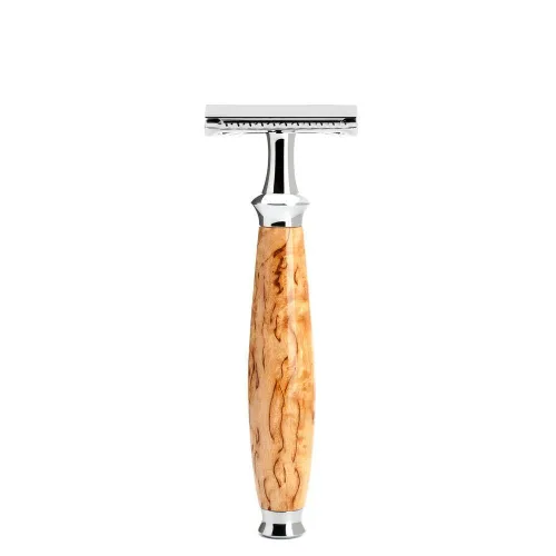Miniatura 2 de MÜHLE PURIST Karelian Masur Birch Juego de 3 piezas Silvertip Badger Safety Razor Set