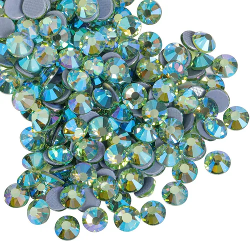 Miniatura 26 de Beadsland Hotfix - 2880 diamantes de imitación de cristal con parte trasera plana para manualidades, ropa, decoraciones de bricolaje, cristal AB