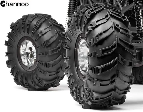 Miniatura 6 de 4 unidades 2.2 neumáticos sobre orugas OD 5.512 in goma suave RC barro neumáticos para escala 1/10 RC Rock Crawler coche Axial SCX10 90047 D90 TF2