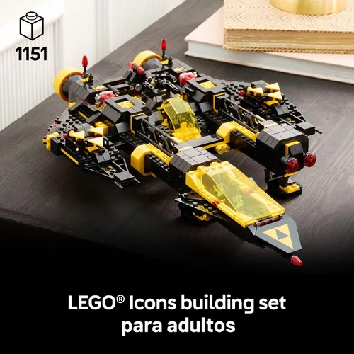 Miniatura 2 de LEGO Icons Blacktron Renegade - Kit de bricolaje para adultos de 18+ años - Bloques de construcción para hombres y mujeres - Set coleccionable