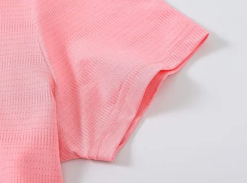 Miniatura 5 de BASUDAM Polo de golf para mujer, cuello en V, manga corta, sin cuello, secado rápido