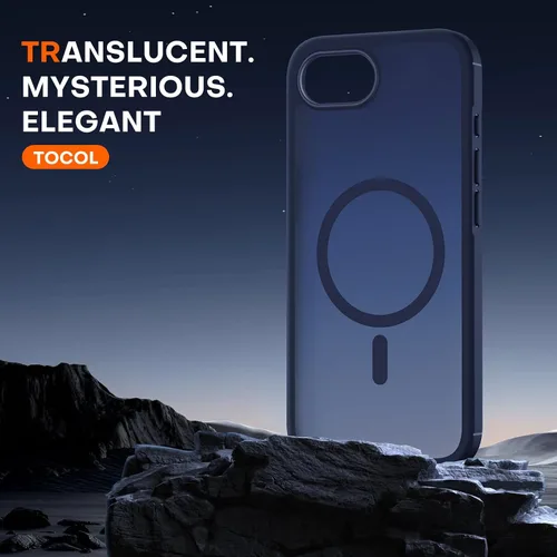 Miniatura 853 de TOCOL Funda para iPhone 11, compatible con Magsafe, protección completa de cámara, imanes integrados, protección contra caídas, funda translúcida