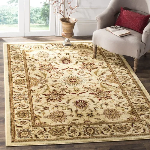 Miniatura 24 de SAFAVIEH - Alfombra de acento de la colección Lyndhurst, 3'3" x 5'3", color negro y multi, diseño floral tradicional, no desprende pelusa y de fácil