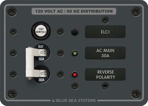 Blue Sea Systems 8100 ELCI Main 30A Doble Poste