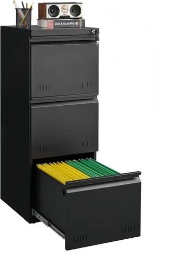 Miniatura 16 de Guizeeopo Armario de almacenamiento de metal con estantes ajustables, gabinetes de almacenamiento de garaje con puertas y estantes, archivadores