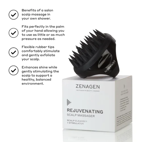 Miniatura 5 de ZENAGEN Masajeador de cuero cabelludo Estimula la circulación del cuero cabelludo, mejora la absorción del producto, promueve la relajación